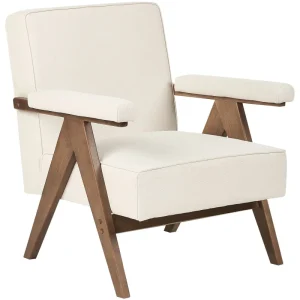 Lustre de Cristal Premium Armchair EVJE Fabric Cream