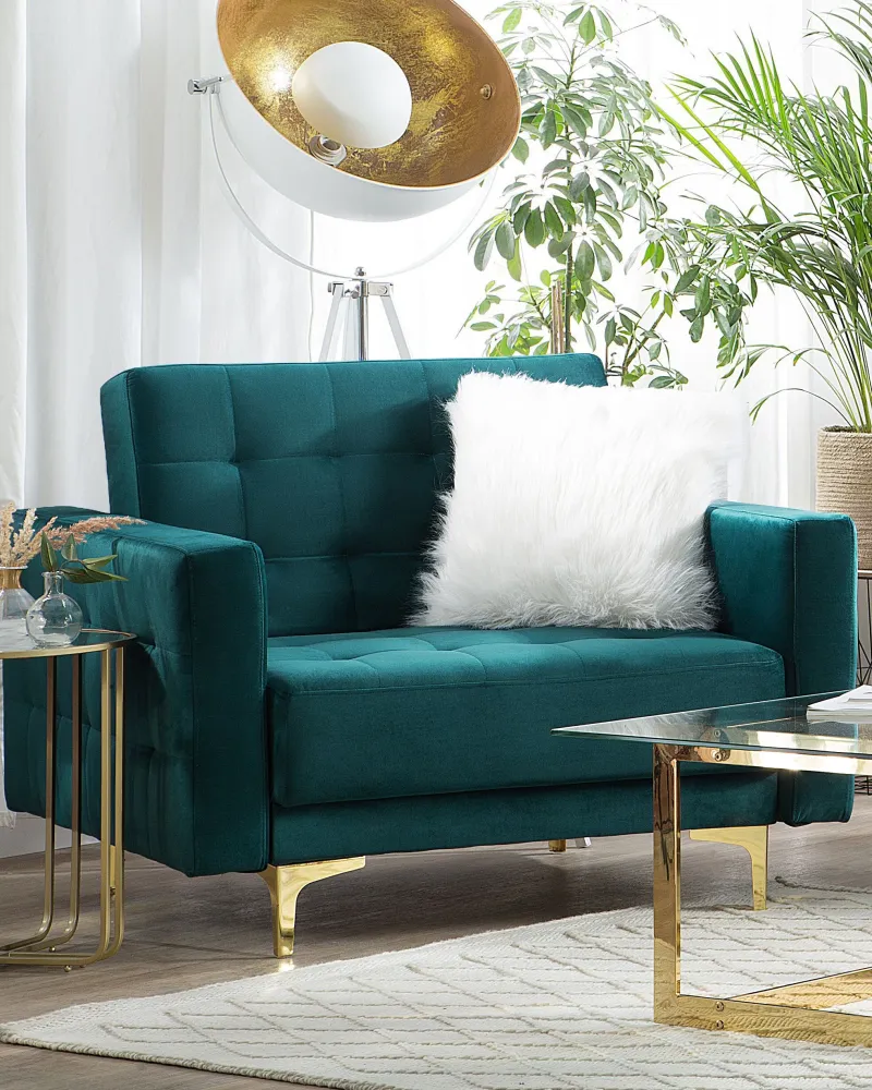 Plafon de Parede Armchair ABERDEEN Veludo Teal