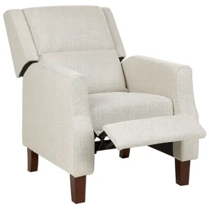 Profissional IP44 Recliner Chair EGERSUND Fabric Light Bege claro