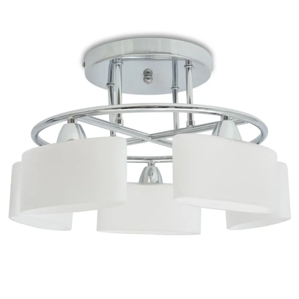 Retrô Industrial Candeeiro teto abajures de vidro elipsoides 5 lâmpadas E14 200W