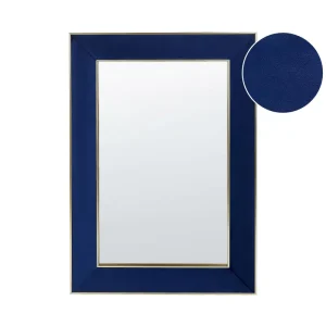 Wall Mirror LAUTREC Velvet Navy Cobalto