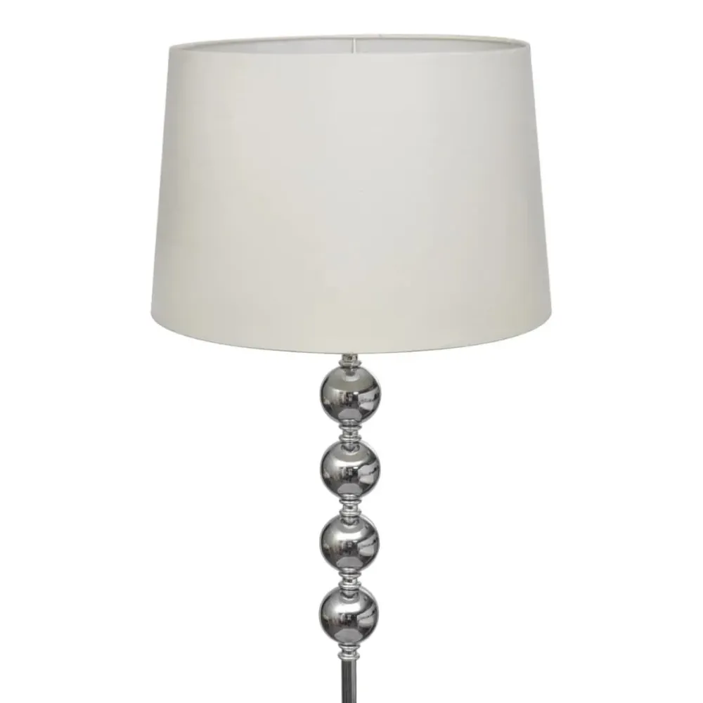 Filamento Edison Vintage Candeeiro de chão suporte elevado + abajur e 4 bolas branco