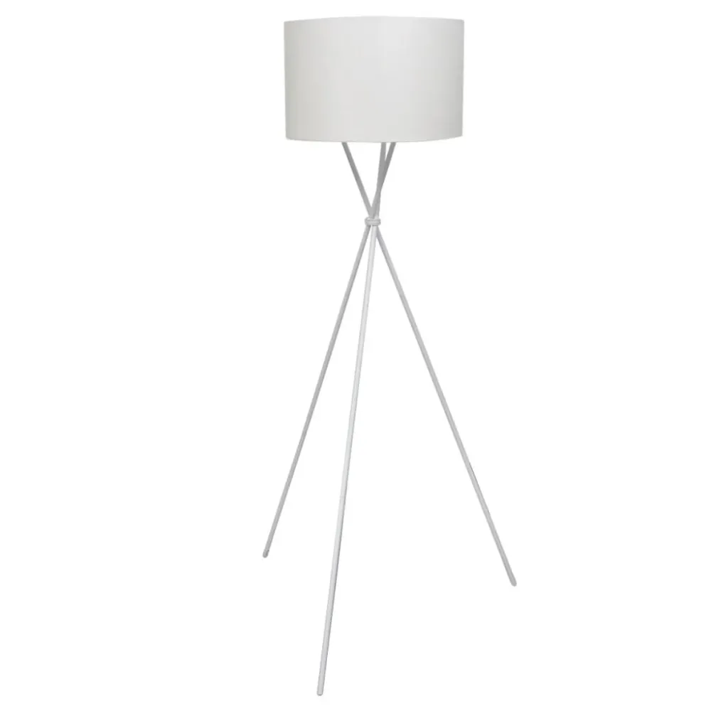 Filamento Edison Vintage Candeeiro de chão suporte elevado com abajur branco