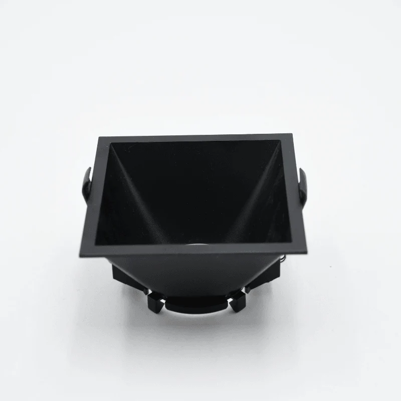 Aro Quadrado Downlight p/ Lâmpadas GU10 em PVC