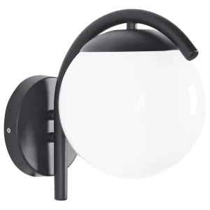 Candeeiro de parede preto 26 cm KULSI