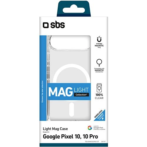 Capa Magnética SBS Mag Light para Google Pixel 10 / 10 Pro - Transparente