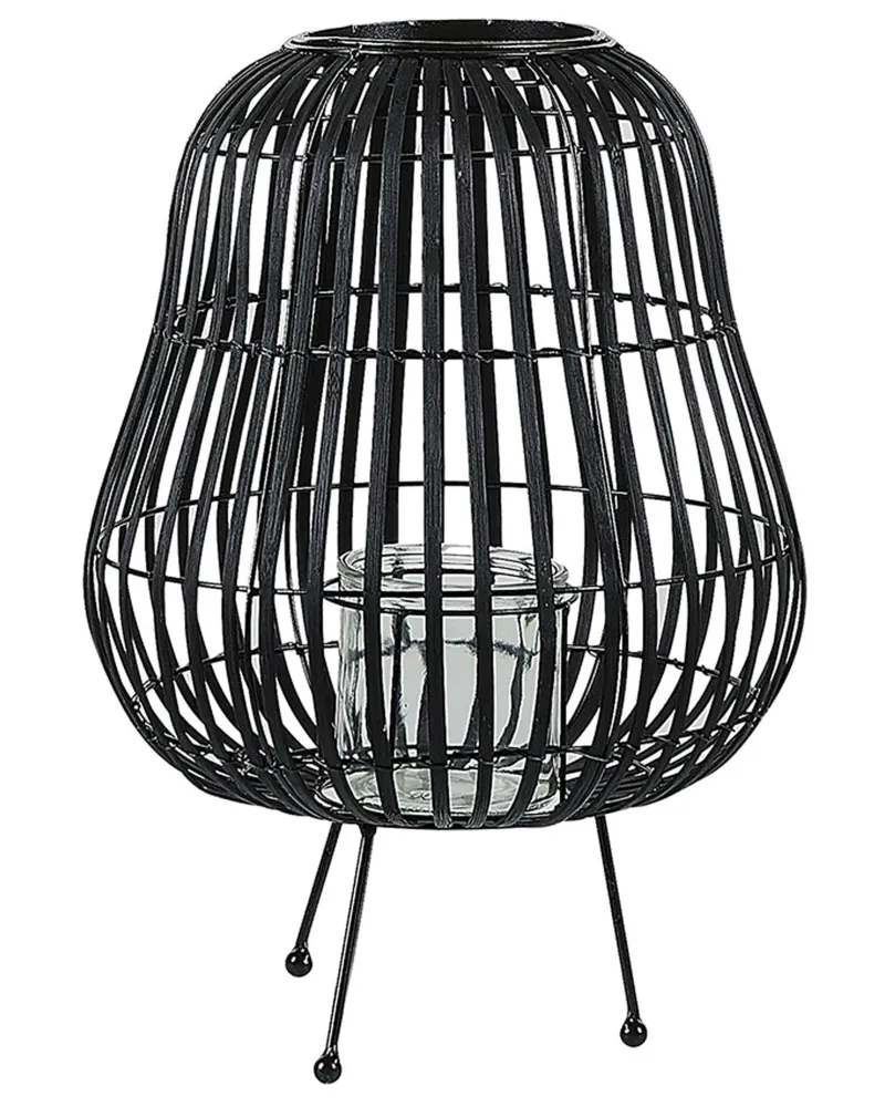 Lanterna BERKNER Madeira Preto