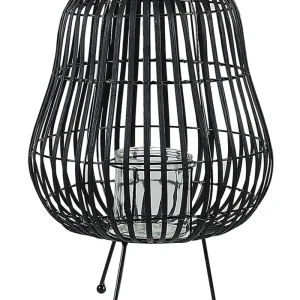 Lanterna BERKNER Madeira Preto