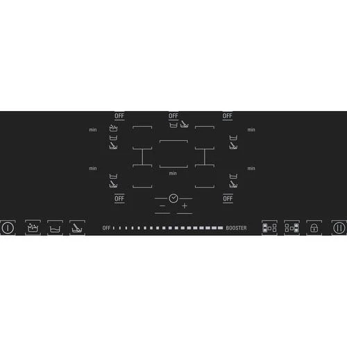 Placa de Indução Hotpoint KIF 952 BXLD B | Elétrica | 86 cm | 5 Zonas | Preto