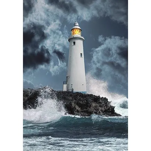 Puzzle High Quality Collection: Lightouse Storm - 1000 Peças - Clementoni