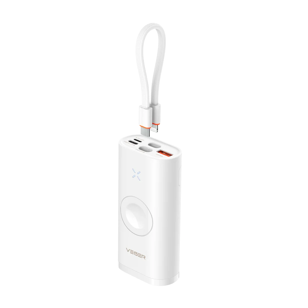 VEGER PEQUENO POWER BANK MAGNETICO SEM FIOS 10.000MAH