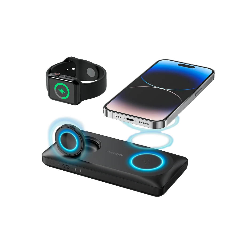 VEGER POWER BANK MAGNETICO SEM FIOS 10.000MAH