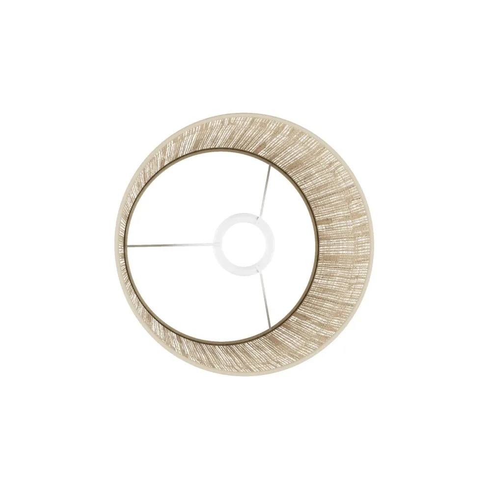 Abajur Athena com casquilho E27 para candeeiro de mesa ou de pé - Fabricado em Itália - Raphia