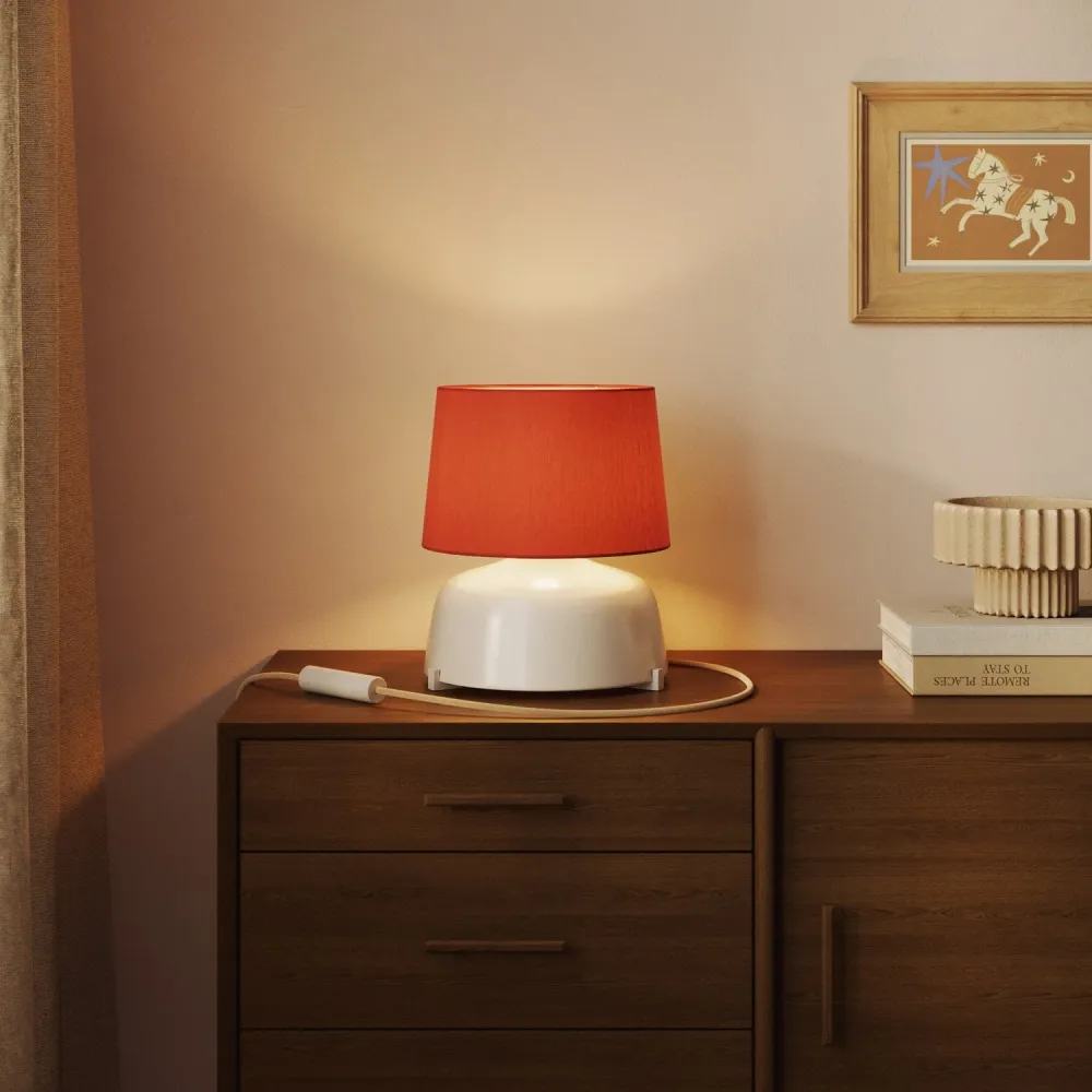 Abajur Athena com casquilho E27 para candeeiro de mesa ou de pé - Made Italy - Cinette Lagosta