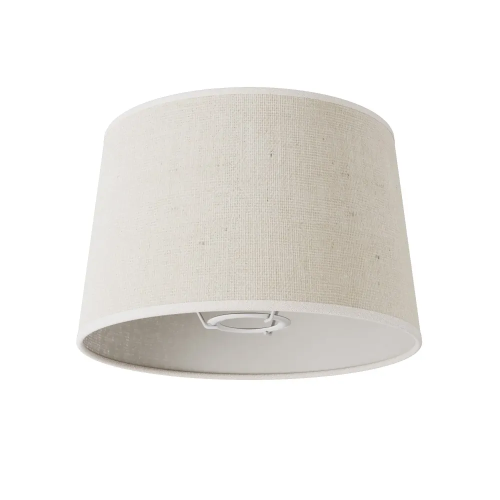Abajur Athena com casquilho E27 para candeeiro de mesa ou de pé - Fabricado em Itália - Juta Clara