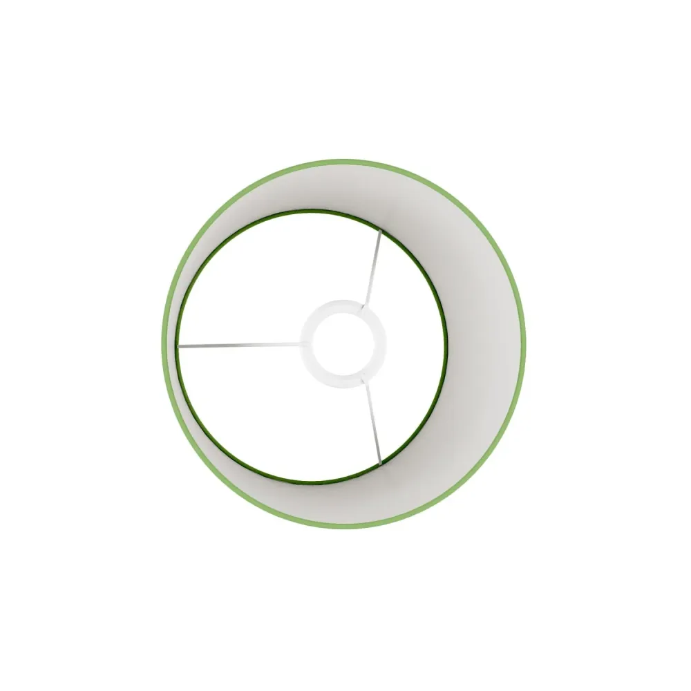 Abajur Athena com casquilho E27 para candeeiro de mesa ou de pé - Fabricado em Itália - Cinette Verde Pistácio
