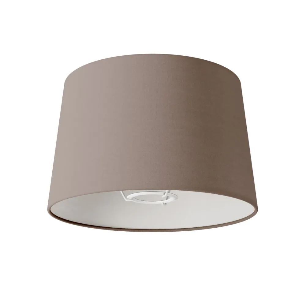 Abajur Athena com casquilho E27 para candeeiro de mesa ou de pé - Fabricado em Itália - Arenal Cinza