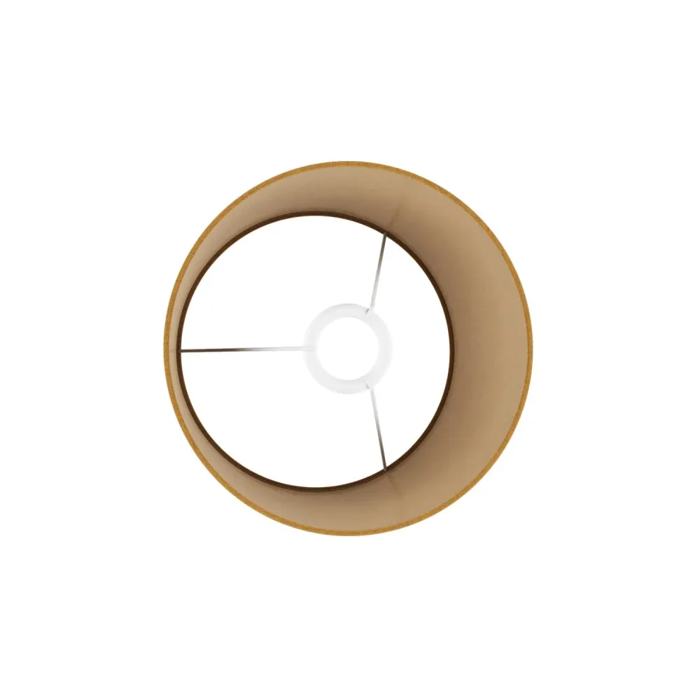 Abajur Athena com casquilho E27 para candeeiro de mesa ou de pé - Made Italy - Lã Mostarda