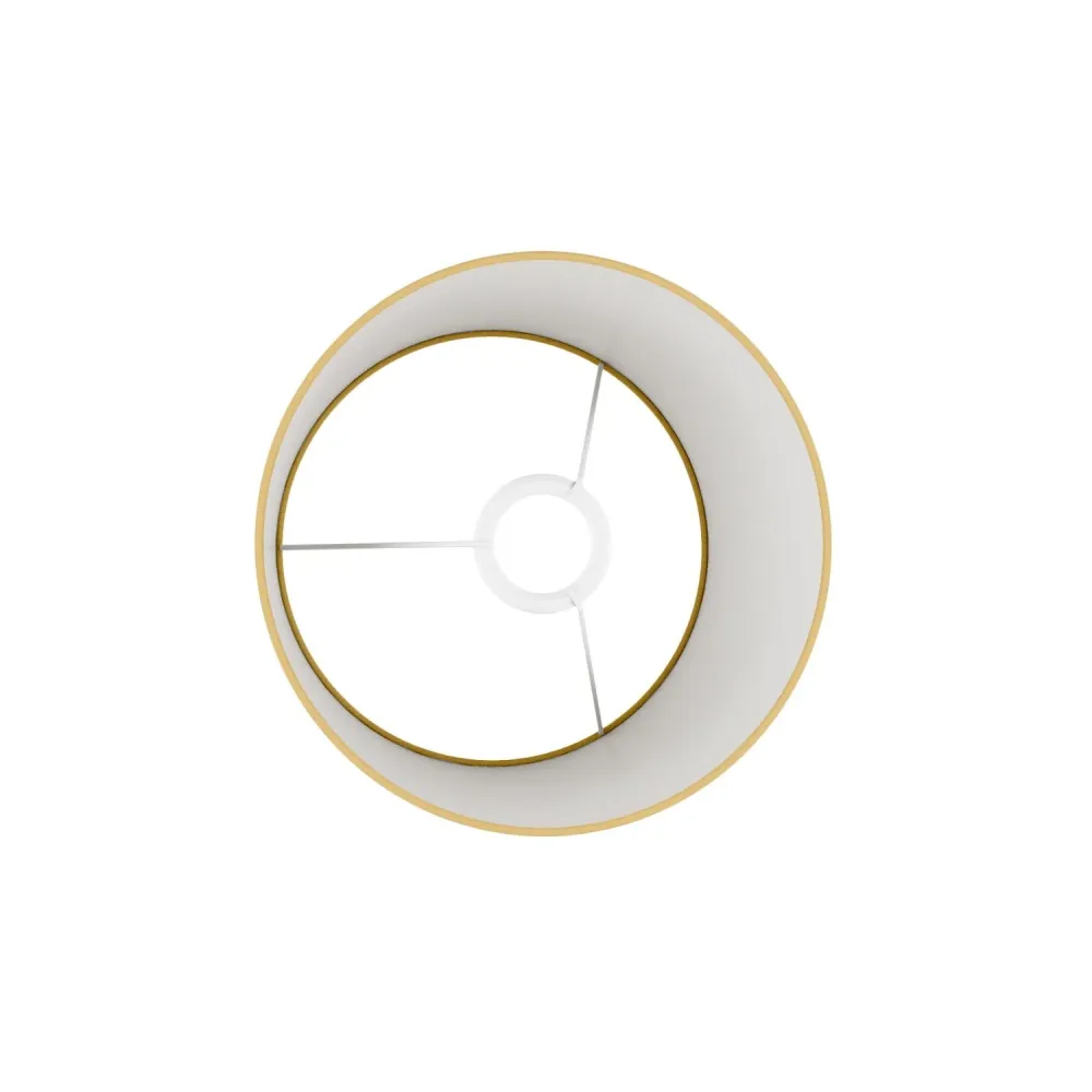 Abajur Athena com casquilho E27 para candeeiro de mesa ou de pé - Made Italy - Arenal Ouro