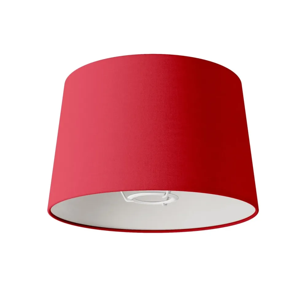 Abajur Athena com casquilho E27 para candeeiro de mesa ou de pé - Made Italy - Teletta Vermelho