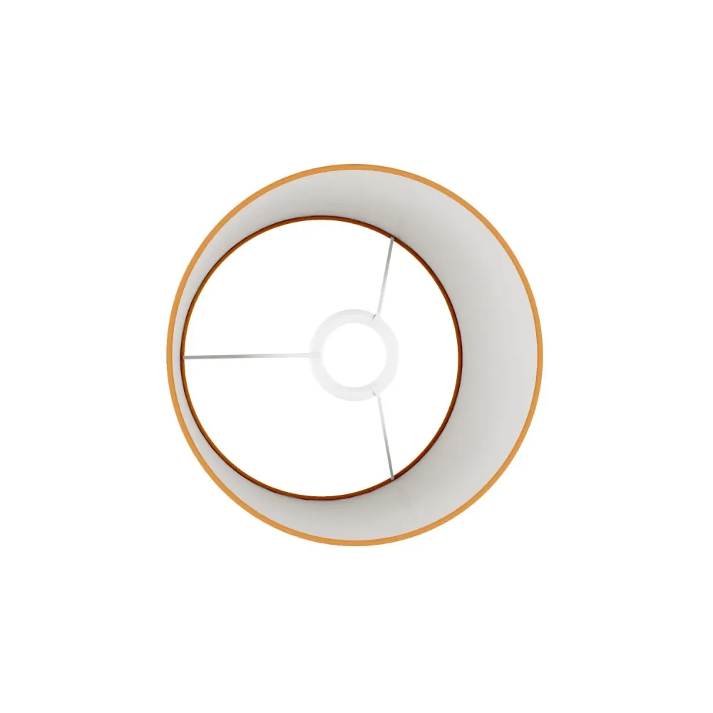 Abajur Athena com casquilho E27 para candeeiro de mesa ou de pé - Made Italy - Teletta mandarim