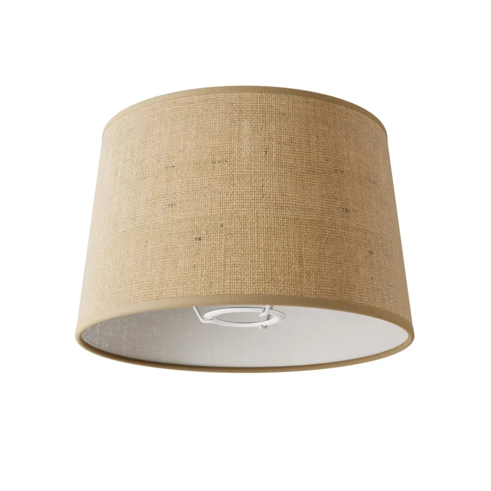 Abajur Athena com encaixe E27 para candeeiro de mesa - Made Italy - Juta natural