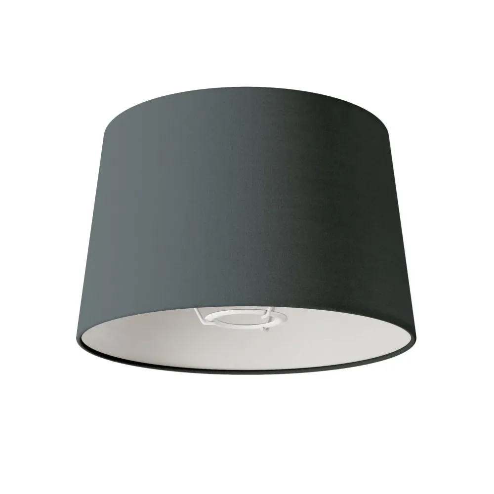 Abajur Athena com encaixe E27 para candeeiro de mesa ou de pé - Made Italy - Teletta Cinzento Escuro