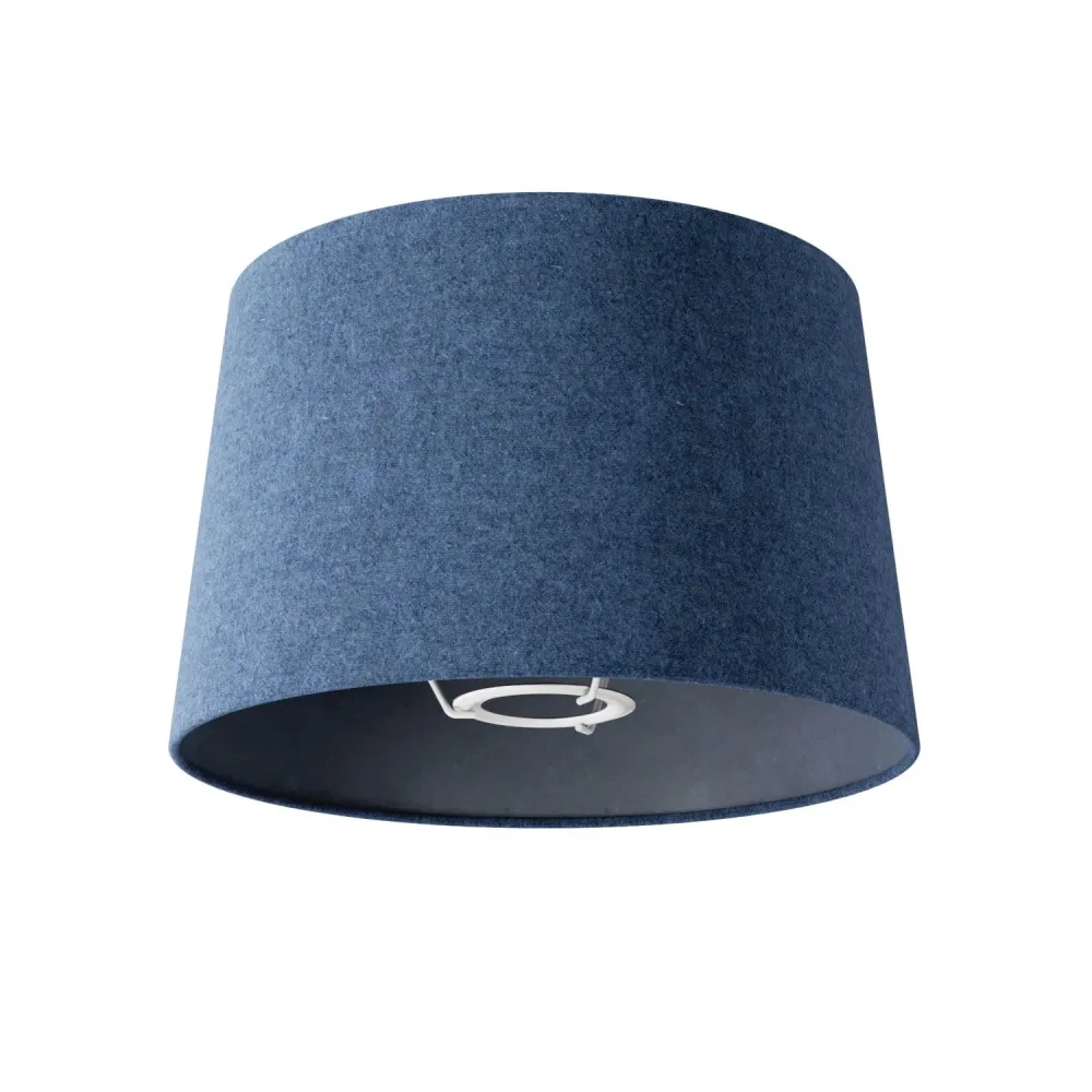 Abajur Athena com suporte E27 para candeeiro de mesa ou de pé - Fabricado em Itália - Lã Azul
