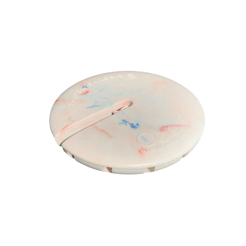 Abajur Cablò multicolor 50 cm e cabos em linho branco
