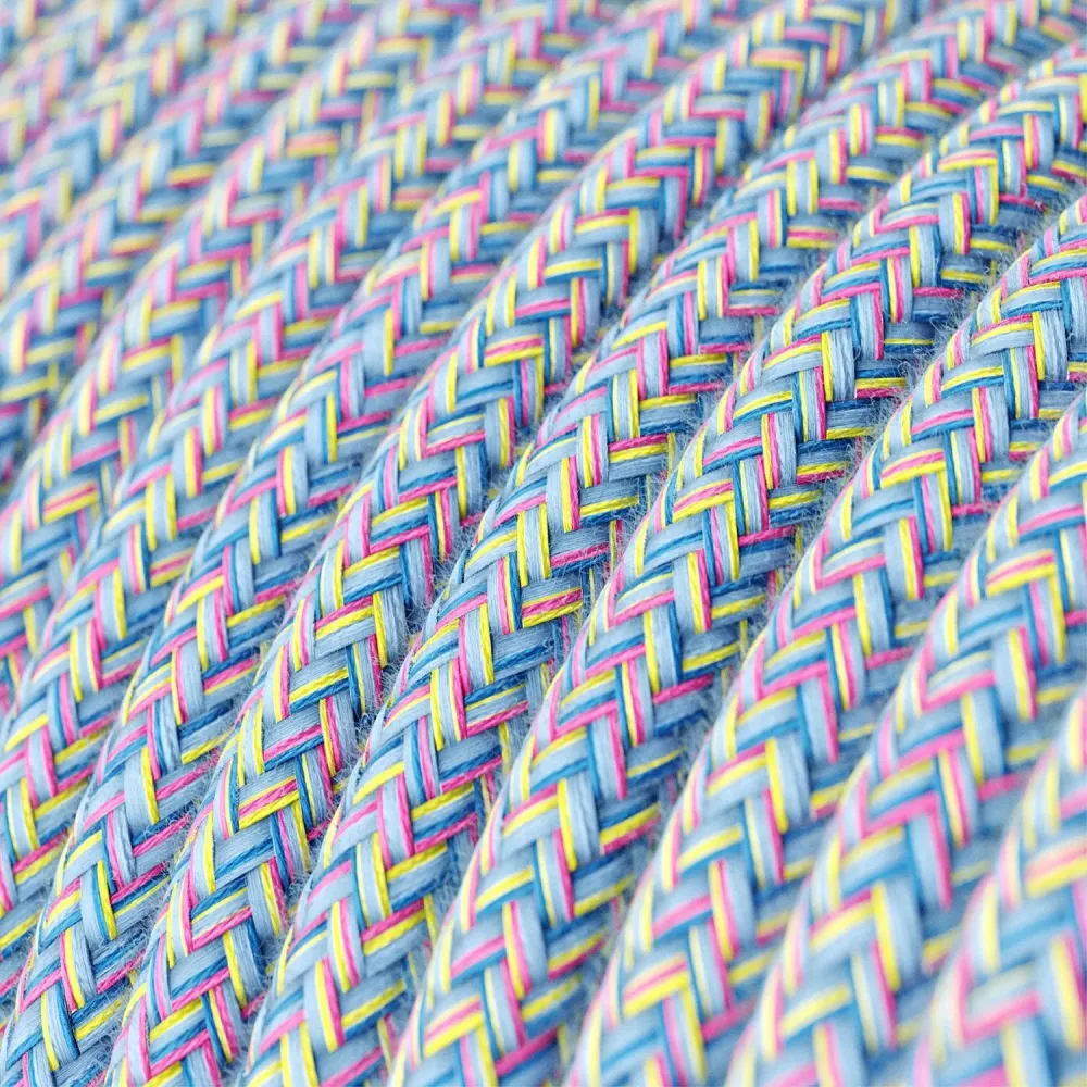 Abajur Cablò multicolor 50 cm e cabos Lollipop