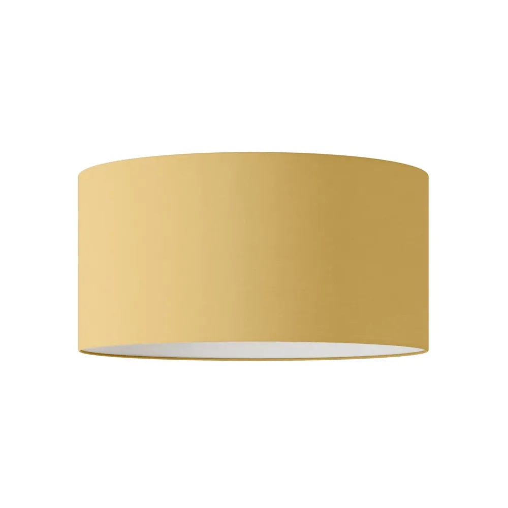 Abajur Cilindro XL em tecido com casquilho E27 - Made Italy - Arenal Ouro