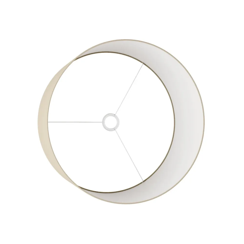 Abajur Cilindro XL em tecido com casquilho E27 - Made Italy - Arenal Taupe