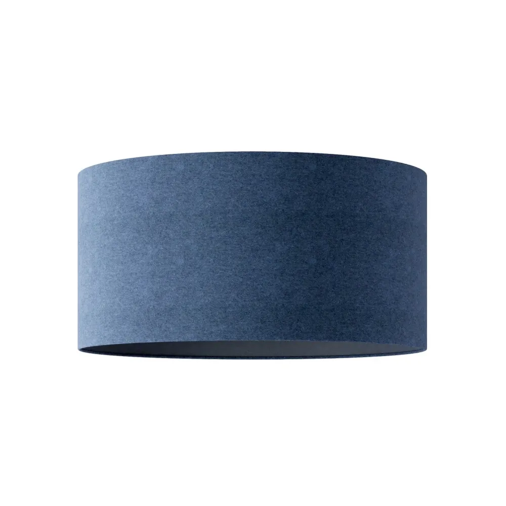 Abajur Cilindro XL em tecido com casquilho E27 - Made Italy - Lã Azul