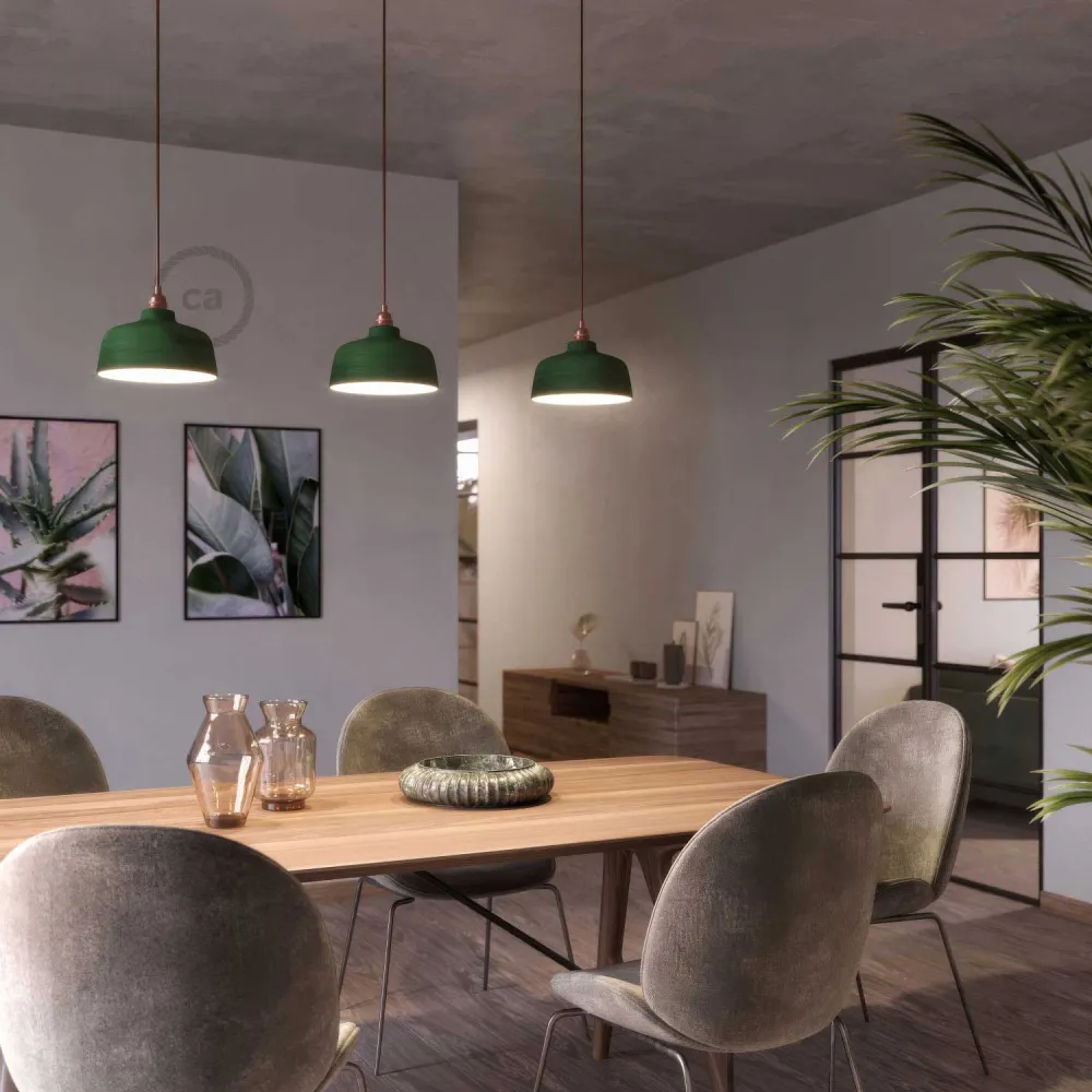 Abajur Coppa em cerâmica, coleção Materia - Made Italy - Evergreen riscado