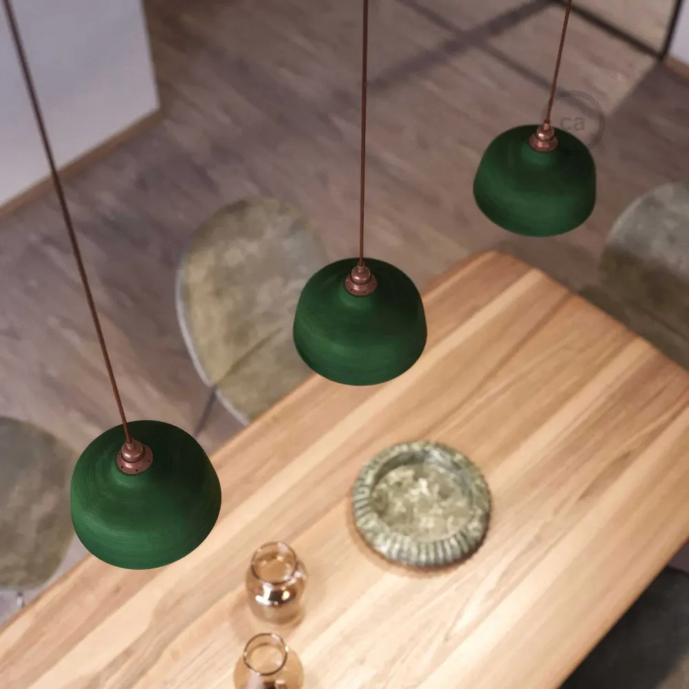 Abajur Coppa em cerâmica, coleção Materia - Made Italy - Evergreen riscado