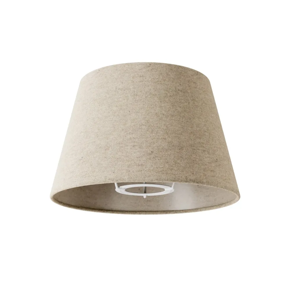 Abajur Impero S com casquilho E27 para candeeiro de mesa ou aplique - Fabricado em Itália - Lã Bege