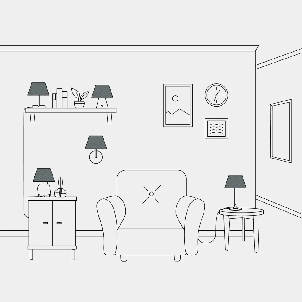 Abajur Impero S com casquilho E27 para candeeiro de mesa ou aplique - Fabricado em Itália - Teletta Cinzento Escuro