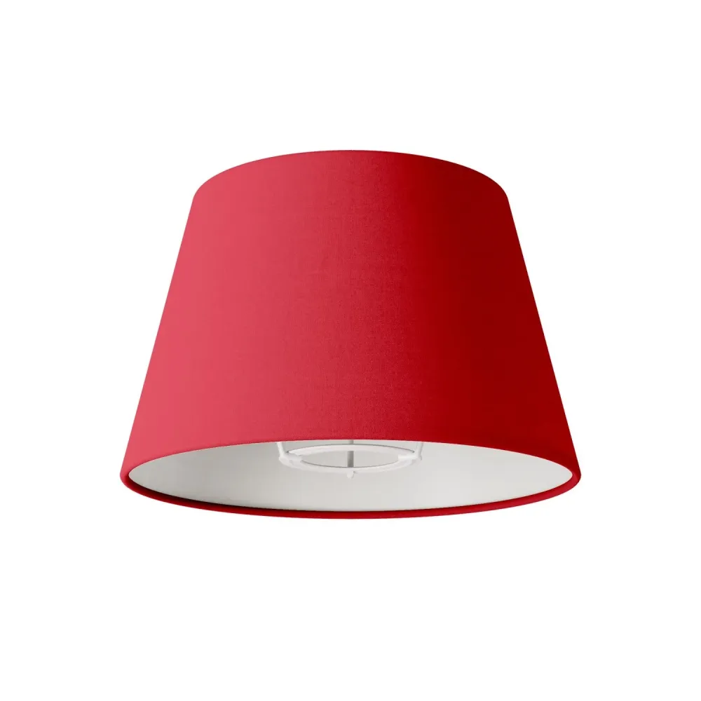 Abajur Impero S com casquilho E27 para candeeiro de mesa ou aplique - Made Italy - Teletta Vermelho