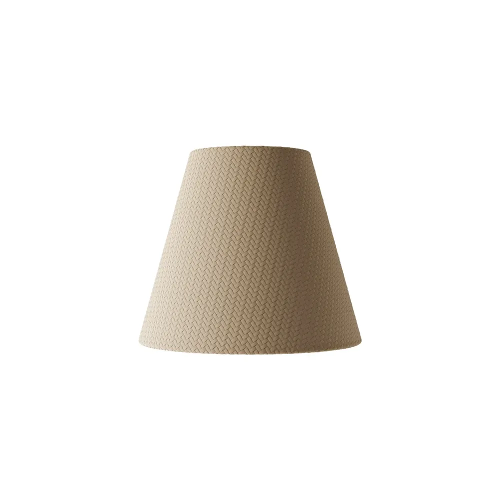Abajur Impero de exterior em PVC Bernice taupe com casquilho E27 - Fabricado em Itália