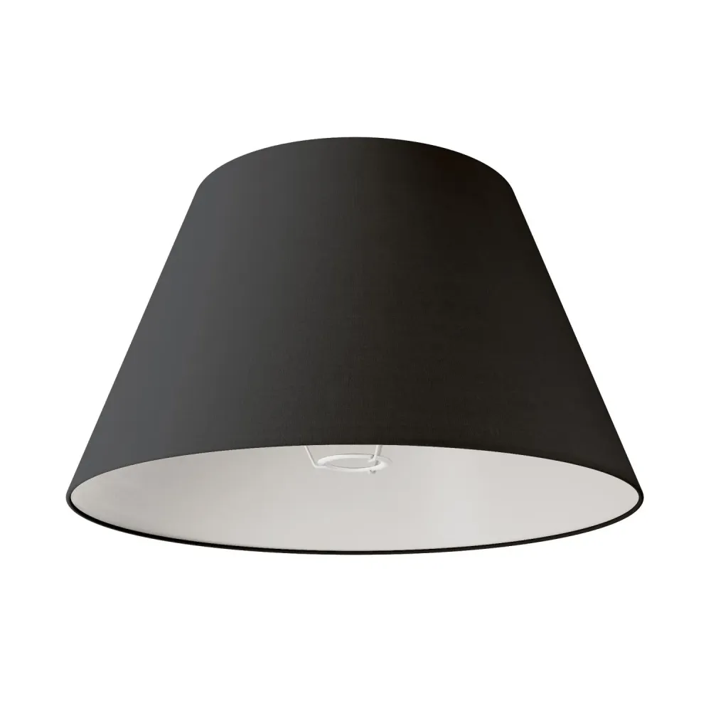 Abajur Impero L para candeeiro de mesa ou aplique com encaixe E27 - Made Italy - Tela Antracite