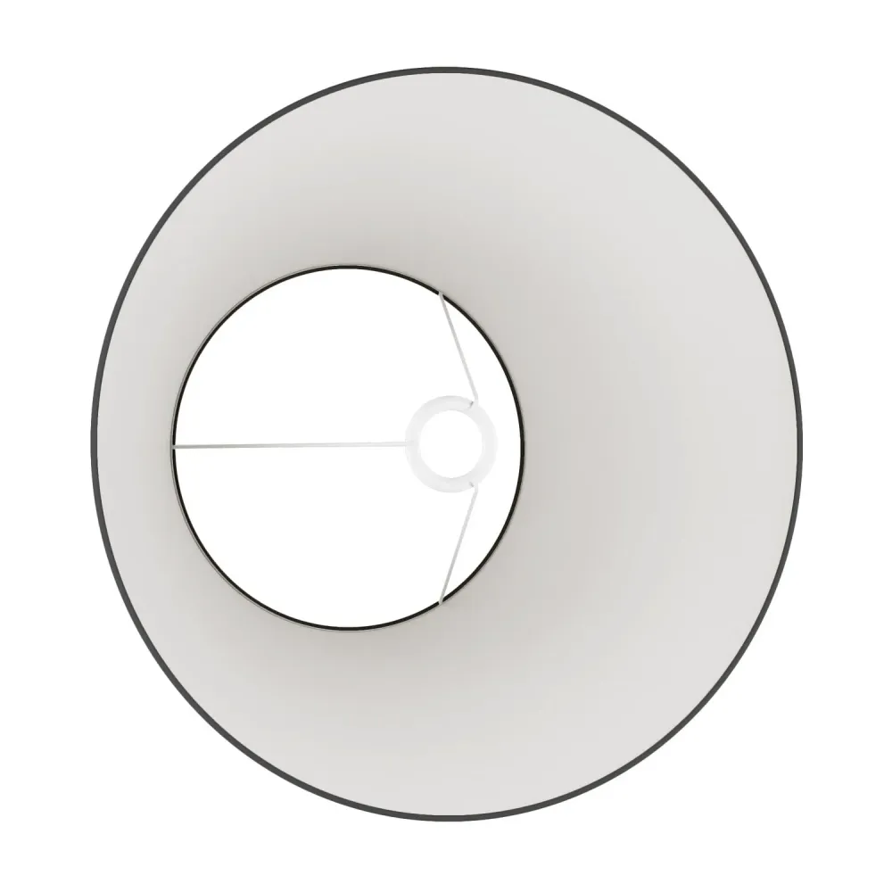 Abajur Impero L para candeeiro de mesa ou aplique com encaixe E27 - Made Italy - Tela Antracite