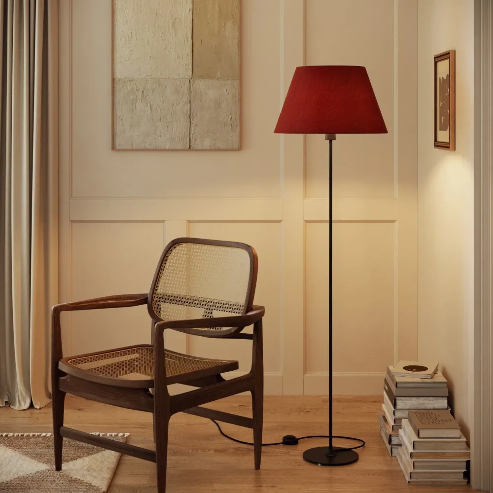Abajur Impero L para candeeiro de mesa ou aplique com encaixe E27 - Made Italy - Lã Lagosta