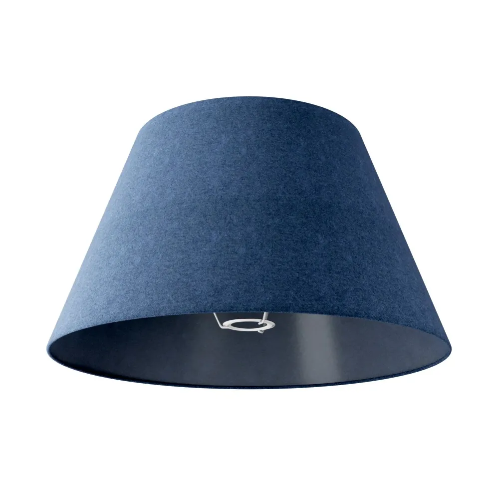Abajur Impero L para candeeiro de mesa ou aplique com casquilho E27 - Made Italy - Lã Azul