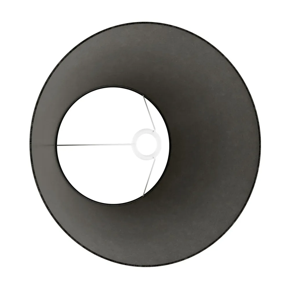 Abajur Impero L para candeeiro de mesa ou aplique com casquilho E27 - Made Italy - Lã Cinzento Escuro