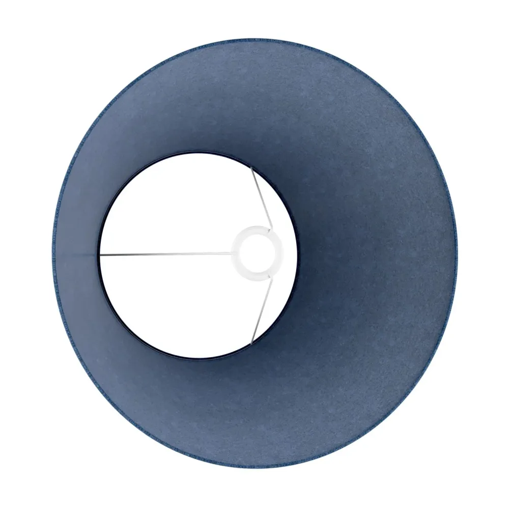 Abajur Impero L para candeeiro de mesa ou aplique com casquilho E27 - Made Italy - Lã Azul