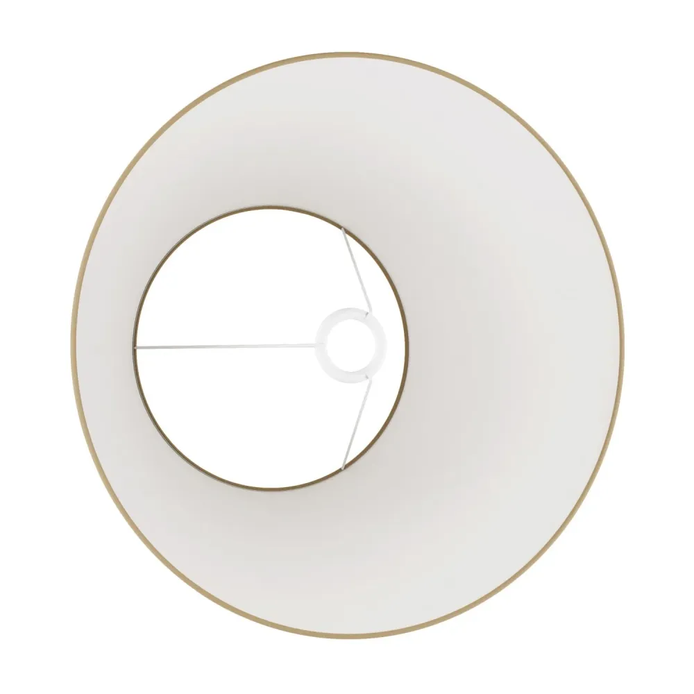 Abajur Impero L para candeeiro de mesa ou aplique com casquilho E27 - Fabricado em Itália - Juta Natural
