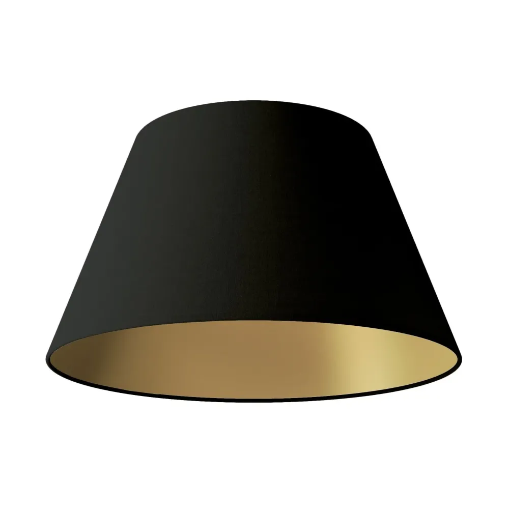 Abajur Impero M para suspensão com casquilho E27 - Fabricado em Itália - Preto/Ouro