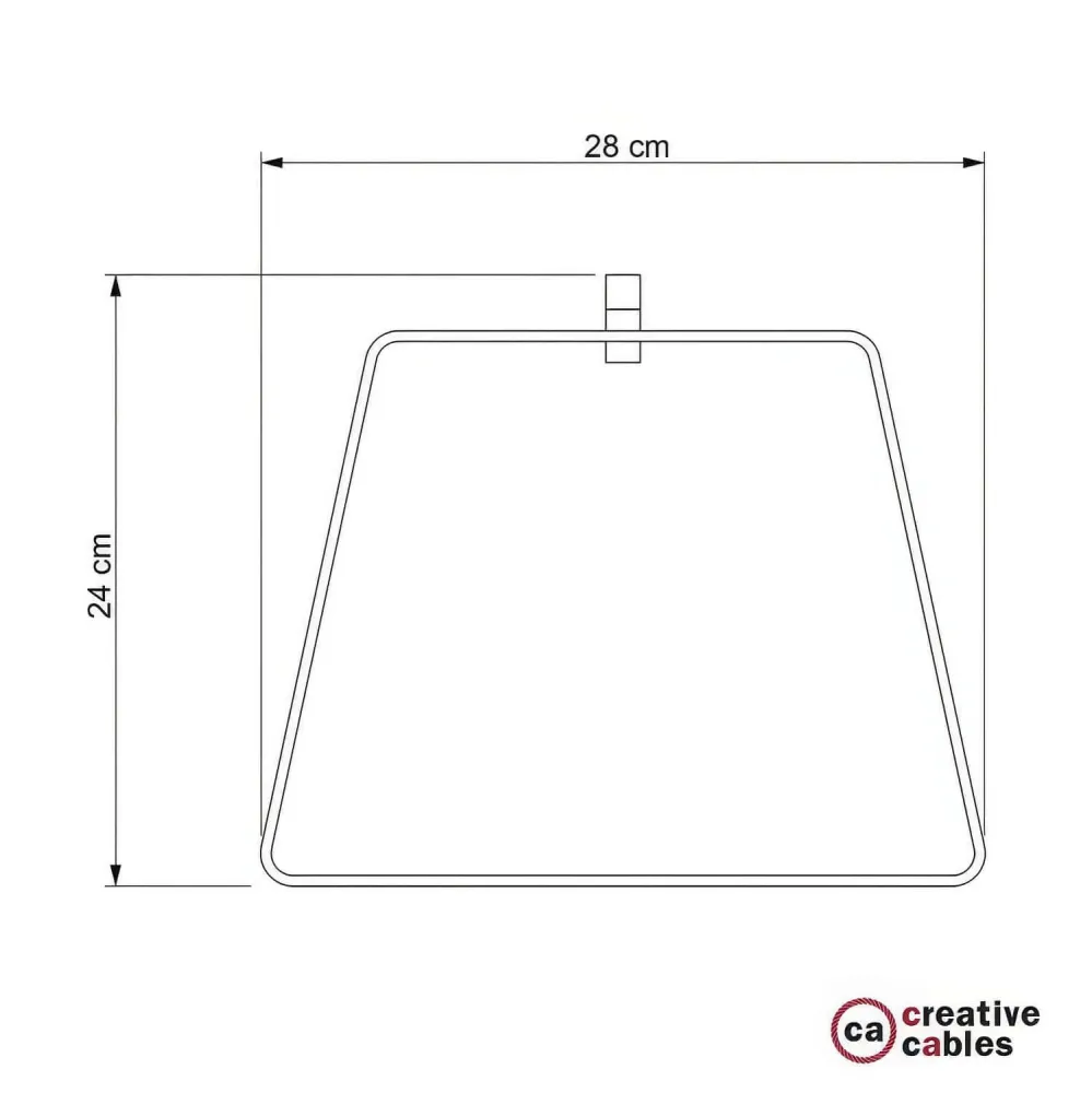 Abajur em metal Duedì Base com cobertura de casquilho em metal e casquilho E27 - Branco
