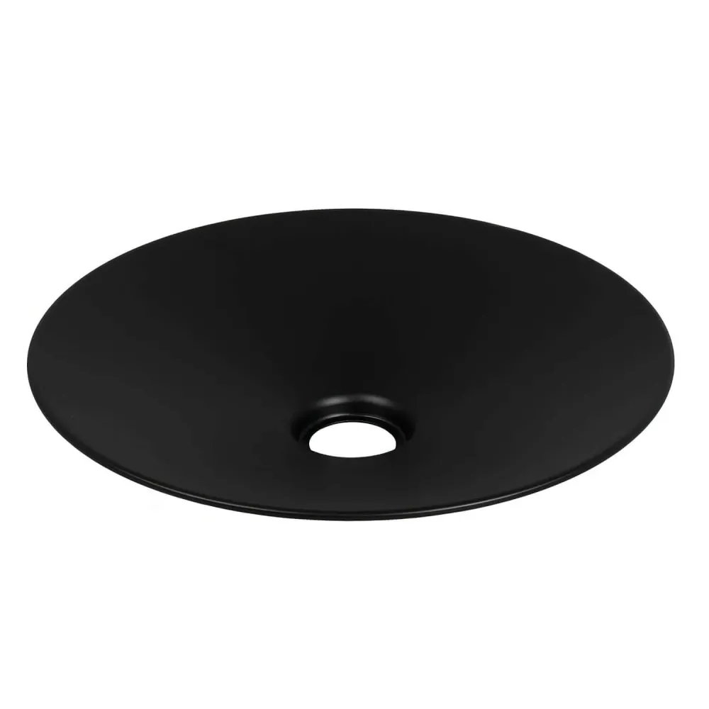 Abajur Swing em metal esmaltado para Casquilho E27 - Preto interior Preto