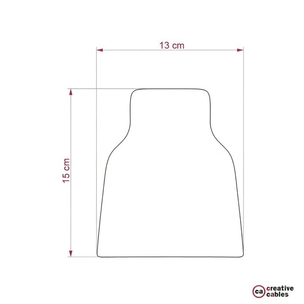 Abajur Vaso em cerâmica, coleção Materia - Made Italy - Evergreen riscado